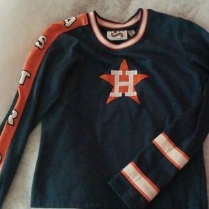 Houston Astros MLB Retro Long Sleeve